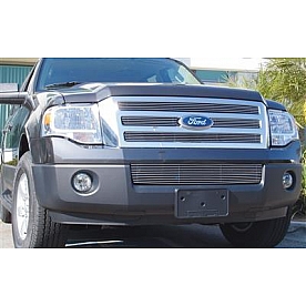 T-Rex Truck Products Grille Insert - Horizontal Bar Rectangular Polished Aluminum - 21594