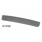 Paramount Automotive Bumper Grille Insert Horizontal Overlay Polished Silver Aluminum - 370102