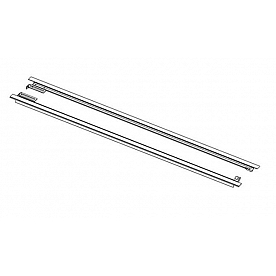 BAK Industries Tonneau Cover Rail Black Aluminum Set of 2 - RAILS39331