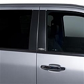 Putco Body Pillar Cover -  Stainless Steel Black Set of 4 - 02669BPGM1