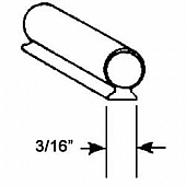 Strybuc Door Weather Strip - Vinyl - 1562C