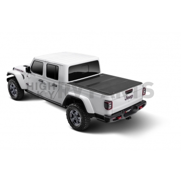 Rugged Ridge Tonneau Cover Hard Folding Black Matte Aluminum - 1355024