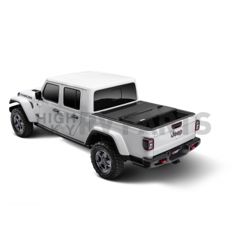 Rugged Ridge Tonneau Cover Hard Folding Black Matte Aluminum - 1355024-1