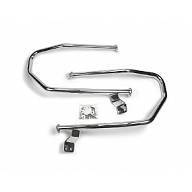 Warn Brush Guard Tubular Polished Silver Stainless Steel - 98210