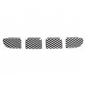 Street Scene Bumper Grille Insert Mesh Satin Silver Aluminum - 95077738