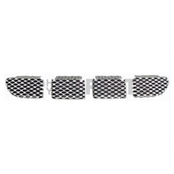 Street Scene Bumper Grille Insert Mesh Satin Silver Aluminum - 95077738