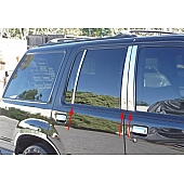TFP (International Trim) Body Pillar Cover - Polished Stainless Steel Silver Set of 6 - 44035PPT