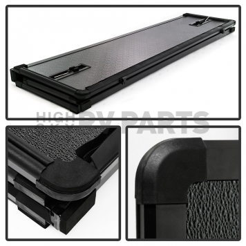 Spyder Automotive Tonneau Cover Hard Folding Black Polycarbonate Plastic - 9049330-1