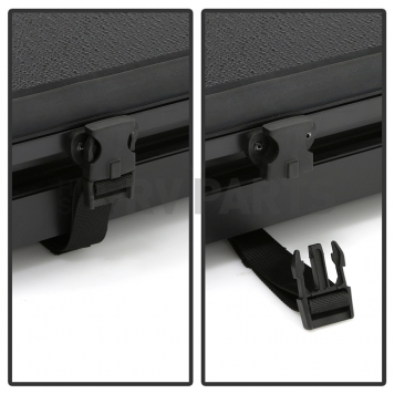 Spyder Automotive Tonneau Cover Hard Folding Black Polycarbonate Plastic - 9049330-4