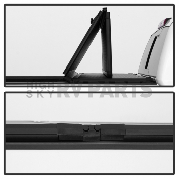 Spyder Automotive Tonneau Cover Hard Folding Black Polycarbonate Plastic - 9049330-6
