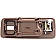 Help! By Dorman Interior Door Handle - Plastic Brown Housing With Silver Lever Single - 92430