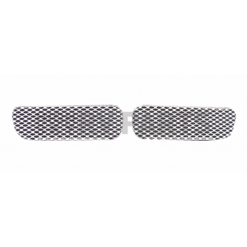 Street Scene Bumper Grille Insert Mesh Brushed Silver Aluminum - 95077832