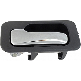 Help! By Dorman Interior Door Handle - Plastic Black Housing With Silver Lever Single - 92439