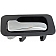 Help! By Dorman Interior Door Handle - Plastic Black Housing With Silver Lever Single - 92439