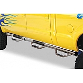 Go Rhino Nerf Bar - Truck Wheel To Wheel Stainless Steel Round 3 Inch - D36039PS