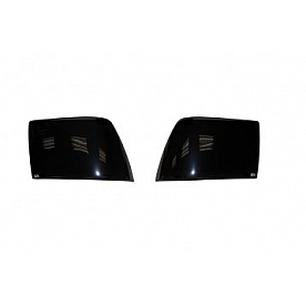Rampage Tail Light Cover - Solid Blackout Dark Smoke ABS Plastic Set Of 2 - 388271