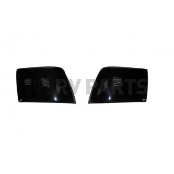 Rampage Tail Light Cover - Solid Blackout Dark Smoke ABS Plastic Set Of 2 - 388271
