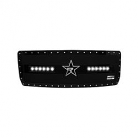 RBP (Rolling Big Power) Grille Insert - Black Stainless Steel Rectangular - 967209