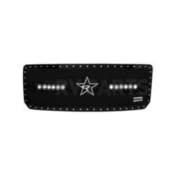 RBP (Rolling Big Power) Grille Insert - Black Stainless Steel Rectangular - 967210