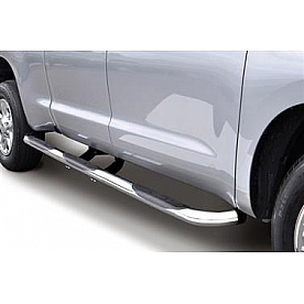 Go Rhino Nerf Bar - Truck Wheel To Wheel Stainless Steel Round 3 Inch - 61127PS