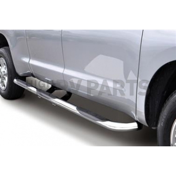 Go Rhino Nerf Bar - Truck Wheel To Wheel Stainless Steel Round 3 Inch - 61147PS