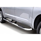 Go Rhino Nerf Bar - Truck Wheel To Wheel Stainless Steel Round 3 Inch - 61227PS
