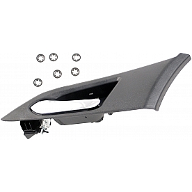 Help! By Dorman Interior Door Handle - Plastic Black Housing With Silver Lever Single - 82520