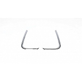 Putco Body Pillar Cover - Polished Stainless Steel Silver Set of 2 - 401738