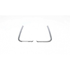 Putco Body Pillar Cover - Polished Stainless Steel Silver Set of 2 - 401738