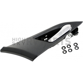Help! By Dorman Interior Door Handle - Plastic Black Housing With Silver Lever Single - 82522-2