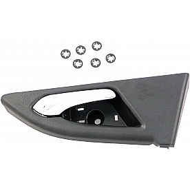 Help! By Dorman Interior Door Handle - Plastic Black Housing With Silver Lever Single - 82524