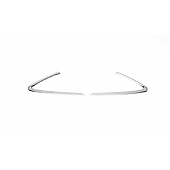 Putco Body Pillar Cover - Polished Stainless Steel Silver Set of 2 - 401864