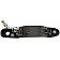 Help! By Dorman Exterior Door Handle - Plastic Black Single - 80850