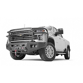 Warn Bumper Ascent 1-Piece Design Steel Black - 107005