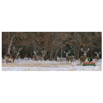MOSSY OAK Body Graphics - Deer In The Winter Woods With Mossy Oak Logo Camouflage - 11014TS-1