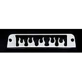 All Sales Center High Mount Stop Light Cover - Black Powder Coated Flames Aluminum - 31015K