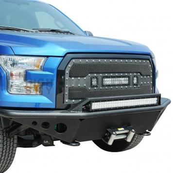 Paramount Automotive Bumper Direct-Fit 1-Piece Design Black - 570118-4
