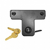 Rugged Ridge Hood Lock Powder Coated Steel Black Single - 1125205