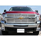 Putco Grille Insert - Polished Aluminum Rectangular - 91195