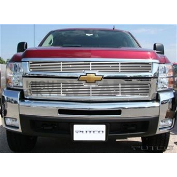 Putco Grille Insert - Polished Aluminum Rectangular - 91195