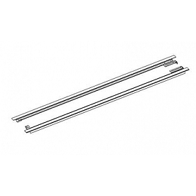 BAK Industries Tonneau Cover Rail Black Aluminum Set of 2 - RAIL772331