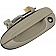 Help! By Dorman Exterior Door Handle - Plastic Gray Single - 77489