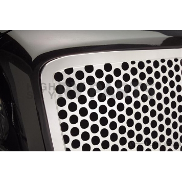 Putco Grille Insert - Brushed Stainless Steel Rectangular - 93160