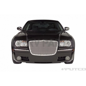 Putco Grille Insert - Brushed Stainless Steel Rectangular - 93160-1
