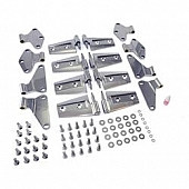Rugged Ridge Door Hinge - Complete Door Stainless Steel Silver - 1111121