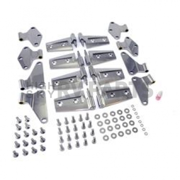 Rugged Ridge Door Hinge - Complete Door Stainless Steel Silver - 1111121