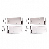 Rugged Ridge Door Hinge - Complete Door Stainless Steel Silver - 1111301