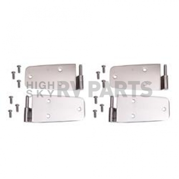 Rugged Ridge Door Hinge - Complete Door Stainless Steel Silver - 1111301