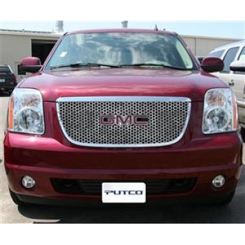 Putco Grille Insert - Polished Aluminum Rectangular - 96159