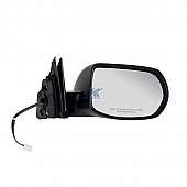 K-Source Exterior Mirror Electric Rectangular Black Single - 63047H